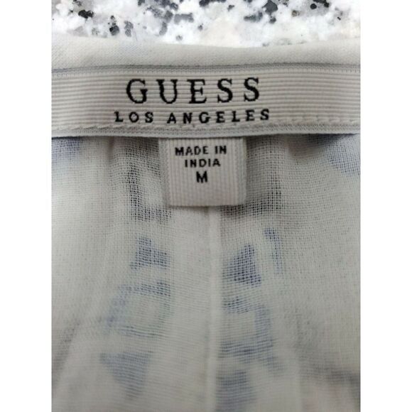 Guess Blue Skirt Set Sz Medium Tribal Print Short Zip Blazer Sz Large Skirt - Picture 9 of 10